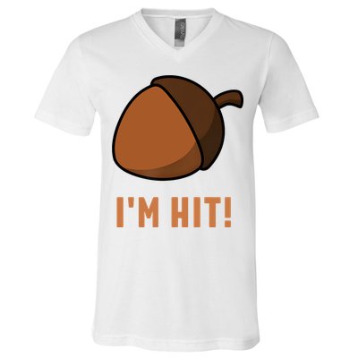 Im Hit Acorn Meme Funny Cop Parody 2024 Police V-Neck T-Shirt