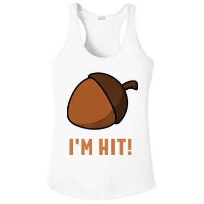 Im Hit Acorn Meme Funny Cop Parody 2024 Police Ladies PosiCharge Competitor Racerback Tank