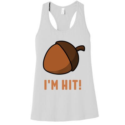 Im Hit Acorn Meme Funny Cop Parody 2024 Police Women's Racerback Tank