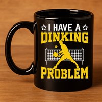 I Have A Drinking Problem Pickleball Paddle 11oz C Handle Ceramic Mug