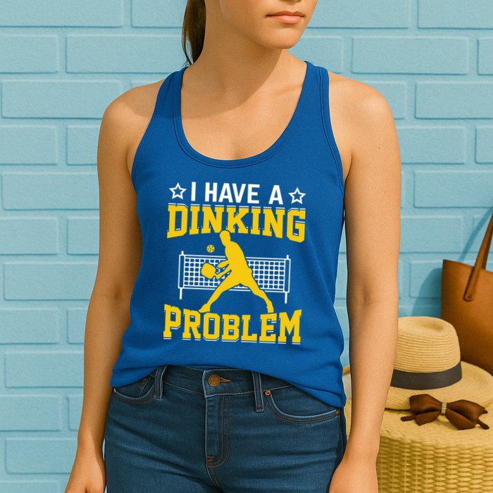 I Have A Drinking Problem Pickleball Paddle Womens Tank Top