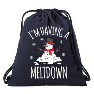 IM Having A Meltdown Snow Breakdown Funny Xmas Gift Drawstring Bag