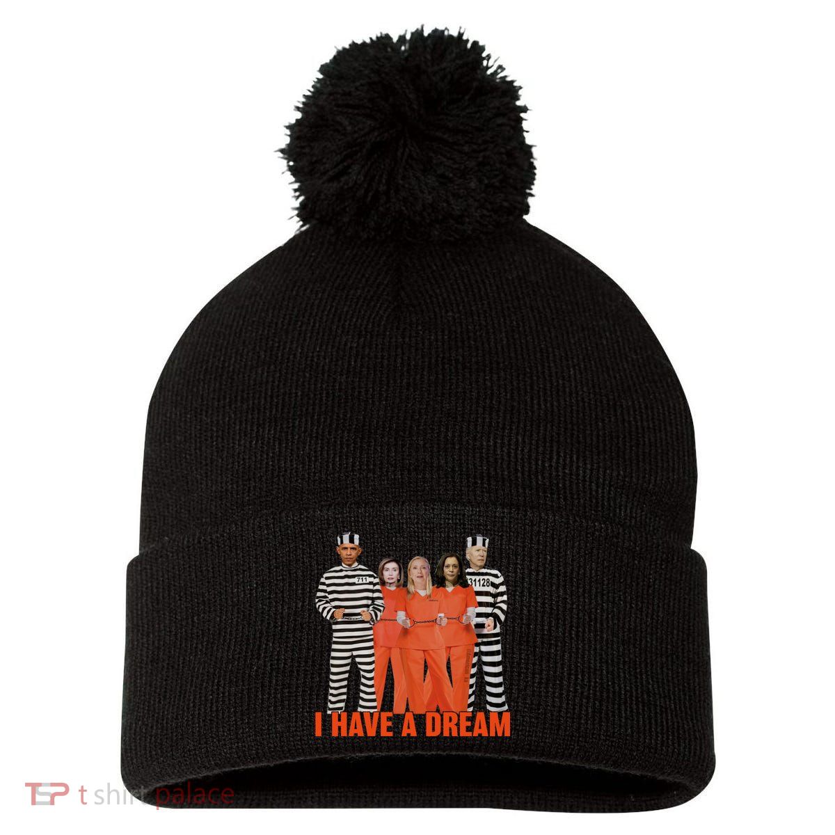 I Have A Dream Pom Pom 12in Knit Beanie