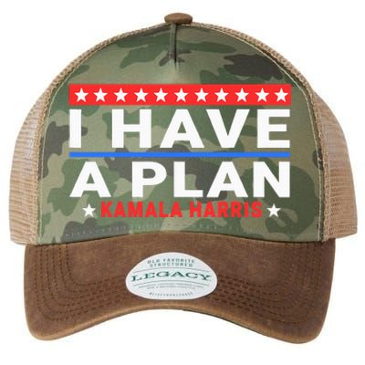 I Have A Plan Kamala Harris Quote Legacy Tie Dye Trucker Hat