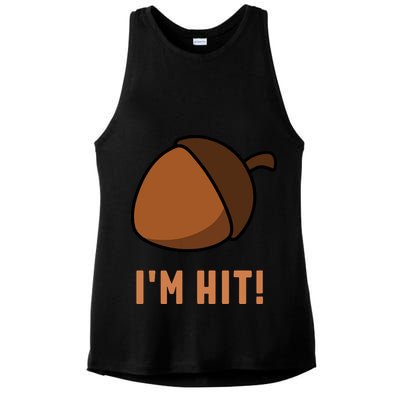 Im Hit Acorn Meme Funny Cop Parody 2024 Police Ladies PosiCharge Tri-Blend Wicking Tank