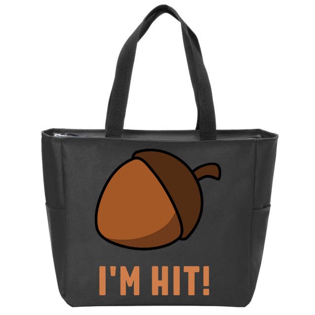 Im Hit Acorn Meme Funny Cop Parody 2024 Police Zip Tote Bag