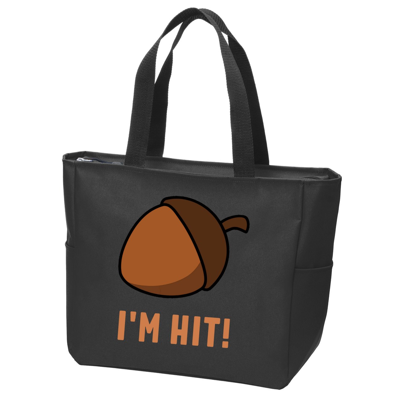 Im Hit Acorn Meme Funny Cop Parody 2024 Police Zip Tote Bag