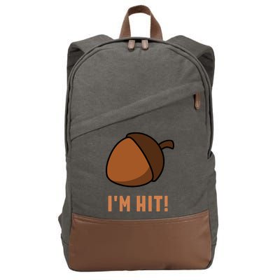 Im Hit Acorn Meme Funny Cop Parody 2024 Police Cotton Canvas Backpack