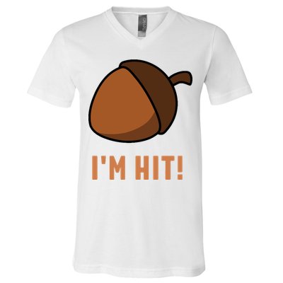 Im Hit Acorn Meme Funny Cop Parody 2024 Police V-Neck T-Shirt