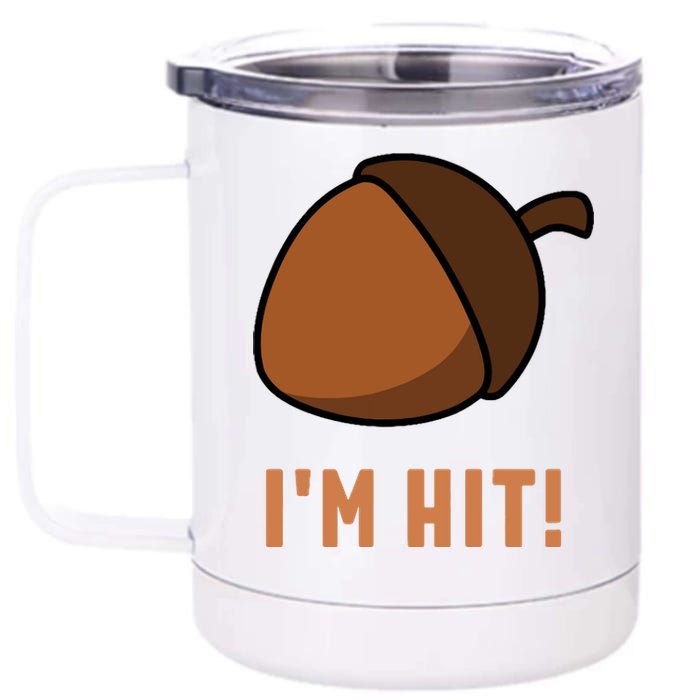 Im Hit Acorn Meme Funny Cop Parody 2024 Police 12 oz Stainless Steel Tumbler Cup