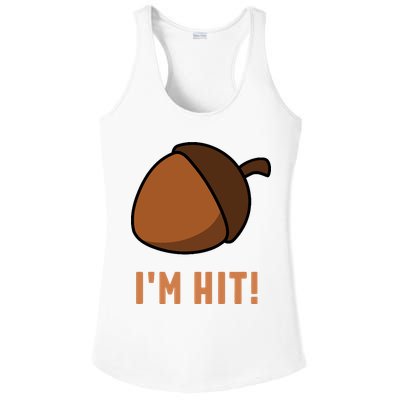 Im Hit Acorn Meme Funny Cop Parody 2024 Police Ladies PosiCharge Competitor Racerback Tank