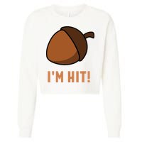 Im Hit Acorn Meme Funny Cop Parody 2024 Police Cropped Pullover Crew