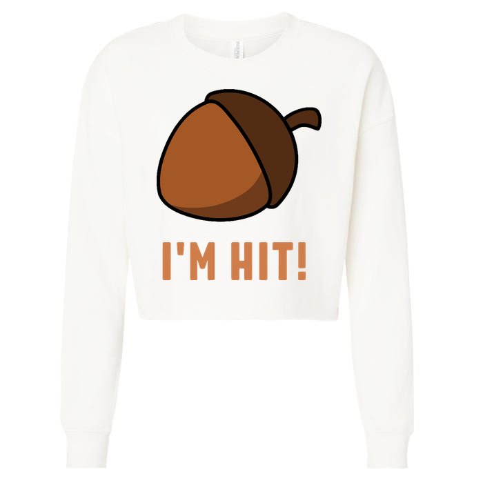 Im Hit Acorn Meme Funny Cop Parody 2024 Police Cropped Pullover Crew