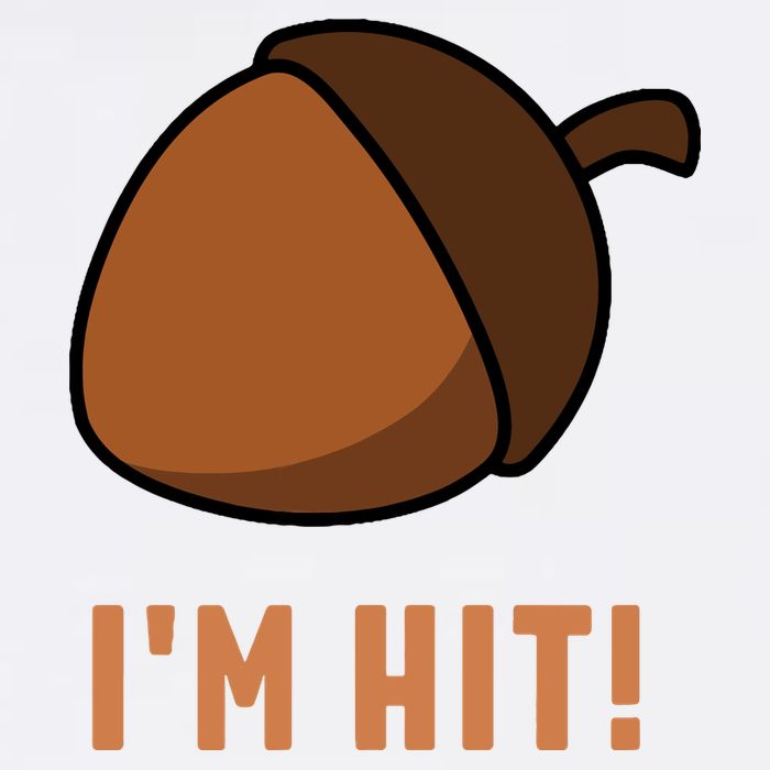 Im Hit Acorn Meme Funny Cop Parody 2024 Police Cropped Pullover Crew