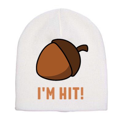 Im Hit Acorn Meme Funny Cop Parody 2024 Police Short Acrylic Beanie