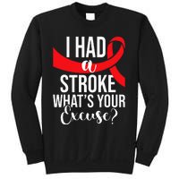 I Had A Stroke Stroke Survivor Red Awareness Ribbon Sweatshirt