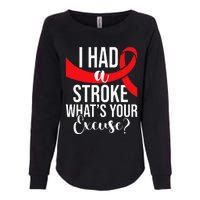 I Had A Stroke Stroke Survivor Red Awareness Ribbon Womens California Wash Sweatshirt