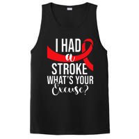 I Had A Stroke Stroke Survivor Red Awareness Ribbon PosiCharge Competitor Tank