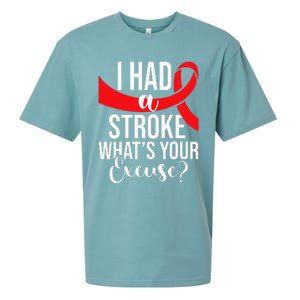 I Had A Stroke Stroke Survivor Red Awareness Ribbon Sueded Cloud Jersey T-Shirt