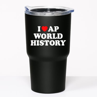 I Heart AP World History Red Heart Funny Retro Design Tumbler