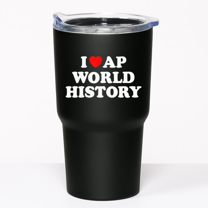 I Heart AP World History Red Heart Funny Retro Design Tumbler