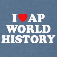 I Heart AP World History Red Heart Funny Retro Design Garment-Dyed Fleece Hoodie