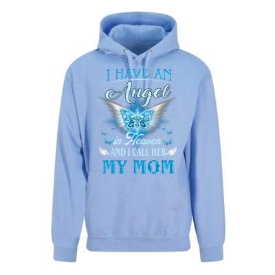 I Have An Angel In Heaven And I Call Her My Mom Missing Mom Gift Unisex Surf Hoodie