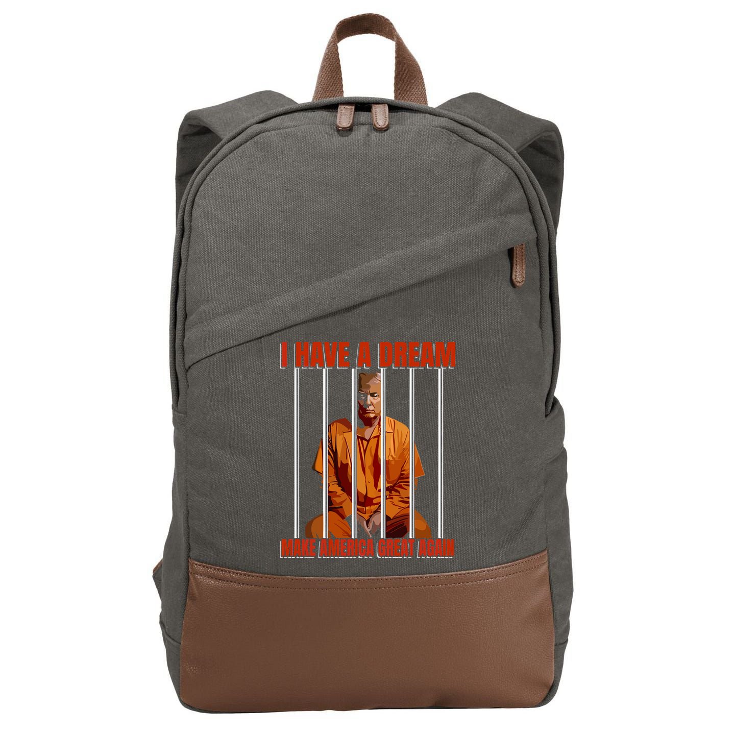 I Have A Dream Make America Great Again Cotton Canvas Backpack