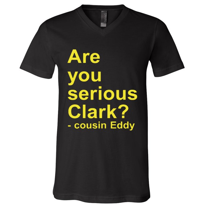 Iowa Hawks Are You Seriou Clark V-Neck T-Shirt