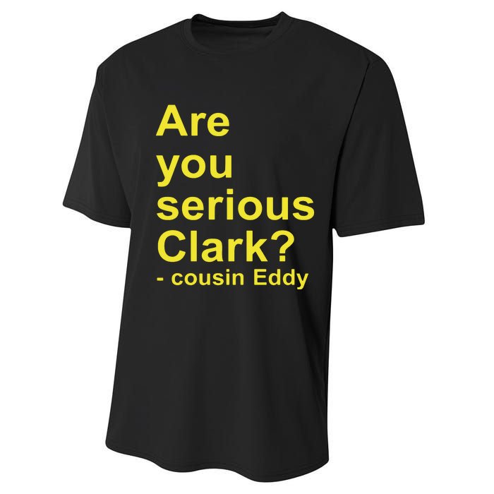 Iowa Hawks Are You Seriou Clark Performance Sprint T-Shirt