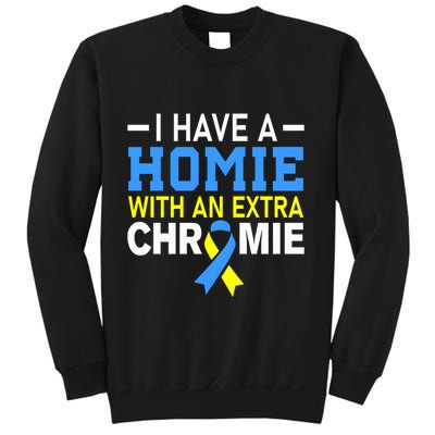 I Have A Homie With An Extra Chromie Down Syndrome Awareness Sweatshirt