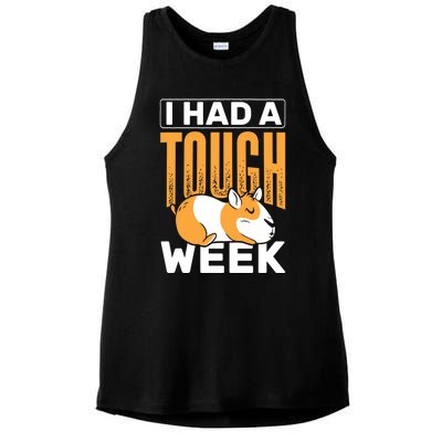 I Had A Tough Week Animals Guinea Pig Gift Ladies PosiCharge Tri-Blend Wicking Tank