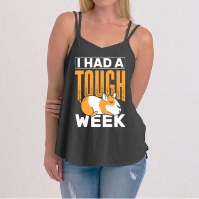 I Had A Tough Week Animals Guinea Pig Gift Women's Strappy Tank