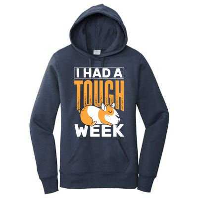 I Had A Tough Week Animals Guinea Pig Gift Women's Pullover Hoodie