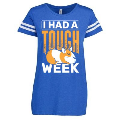 I Had A Tough Week Animals Guinea Pig Gift Enza Ladies Jersey Football T-Shirt