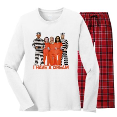 I Have A Dream Women's Long Sleeve Flannel Pajama Set 