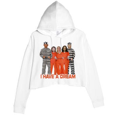 I Have A Dream Crop Fleece Hoodie