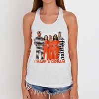 I Have A Dream Women's Knotted Racerback Tank