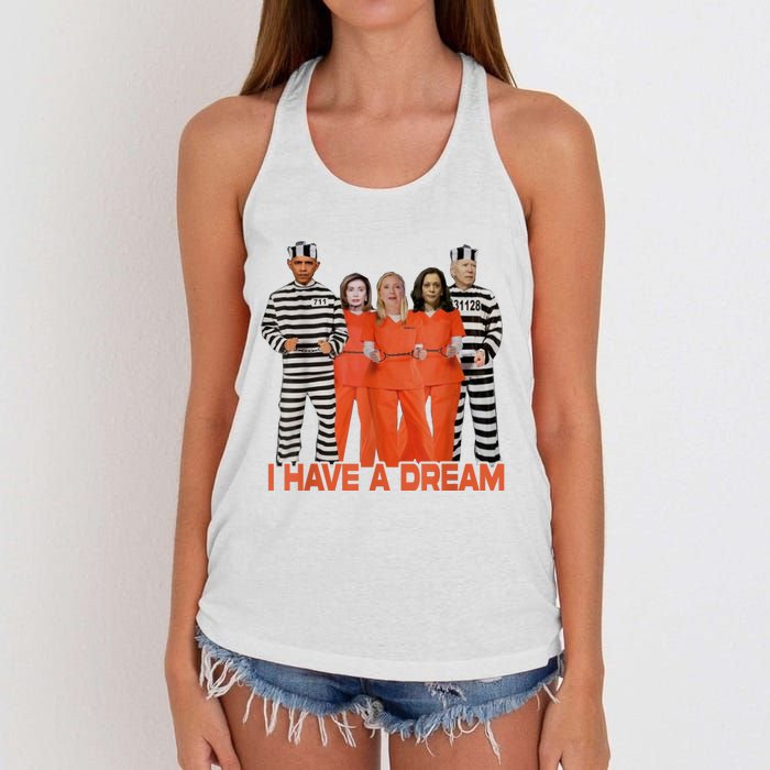 I Have A Dream Women's Knotted Racerback Tank