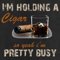 IM Holding A Cigar So Yeah IM Pretty Busy Cigar 15oz Campfire Ceramic Mug