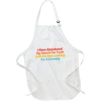I Have Abandoned My Search For Truth Funny Retro Vintage Apron