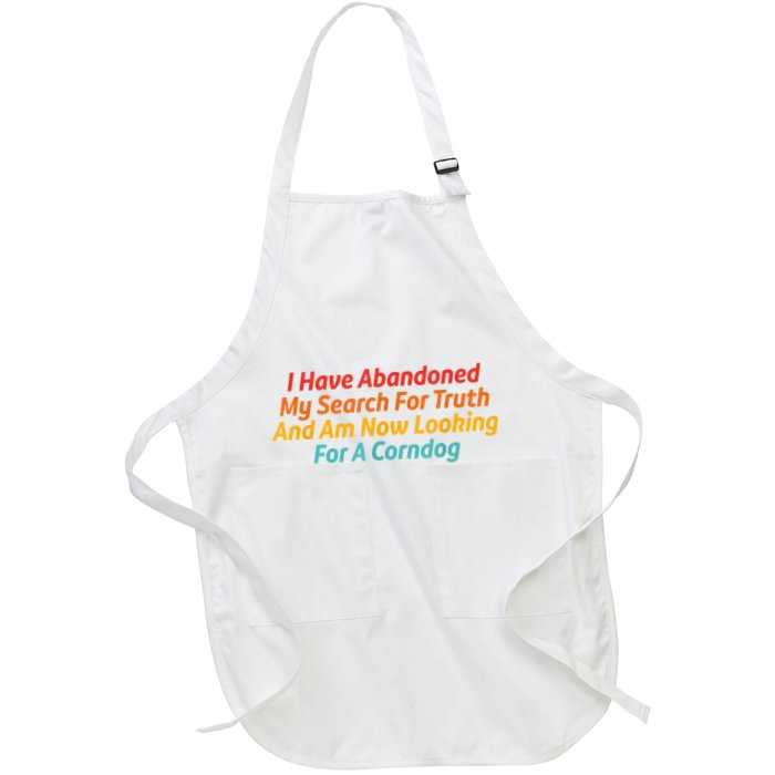 I Have Abandoned My Search For Truth Funny Retro Vintage Apron