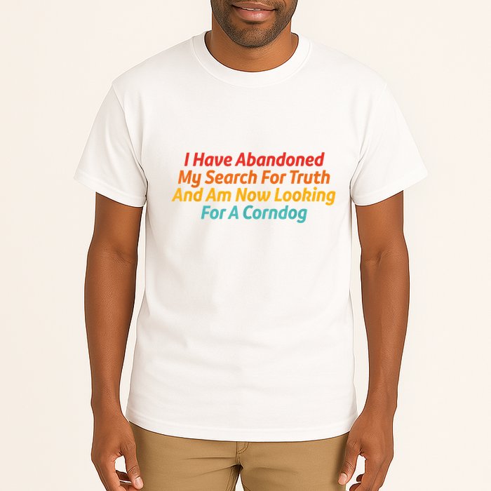 I Have Abandoned My Search For Truth Funny Retro Vintage Tall T-Shirt