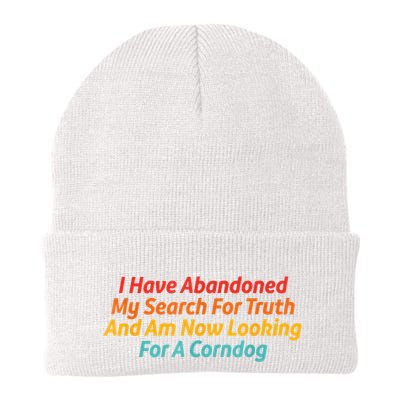 I Have Abandoned My Search For Truth Funny Retro Vintage Beanie