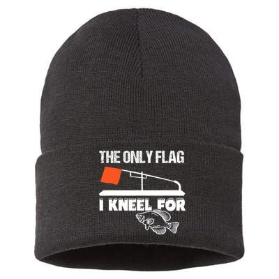 I Have A Crappie Attitude Funny Crappie Fishing Fisherman Sustainable Knit Beanie