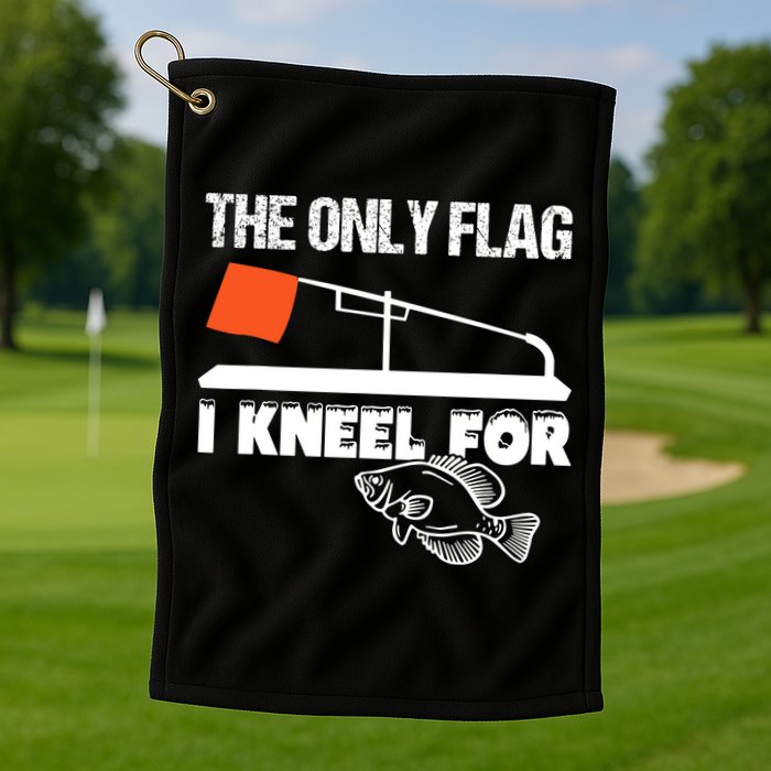 I Have A Crappie Attitude Funny Crappie Fishing Fisherman Golf Towel