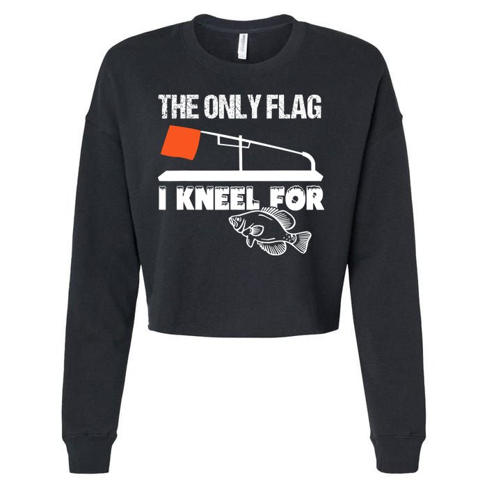 I Have A Crappie Attitude Funny Crappie Fishing Fisherman Cropped Pullover Crew