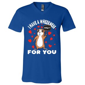 I Have A Weakness For You Guinea Pig Meaningful Gift V-Neck T-Shirt