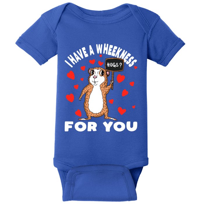 I Have A Weakness For You Guinea Pig Meaningful Gift Baby Bodysuit