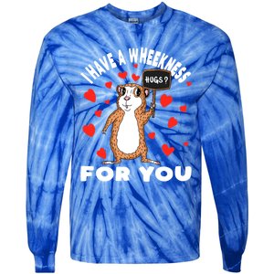 I Have A Weakness For You Guinea Pig Meaningful Gift Tie-Dye Long Sleeve Shirt